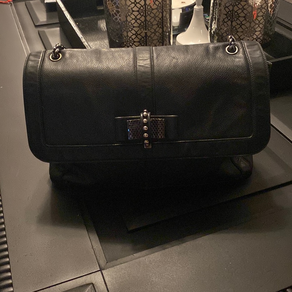 Christian Louboutin Sweet Charity Shoulder Bag Leather Large in black